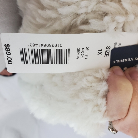 Westbound woman plus size reversible plaid vest - Picture 16 of 16